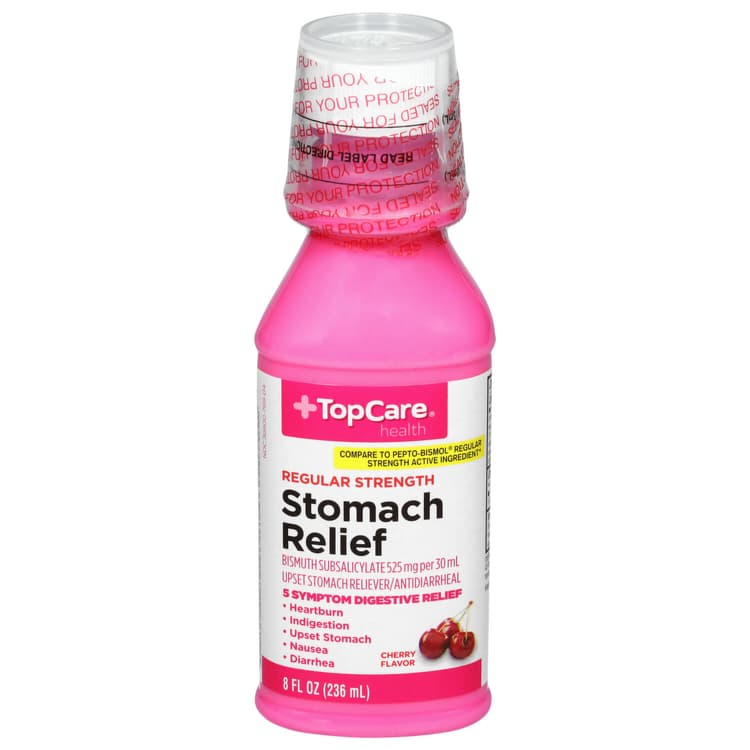 Topcare Stomach Relief, Regular Strength, Cherry Flavor
