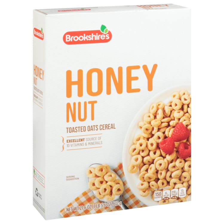Brookshire'S Cereal, Honey Nut, Toasted Oats