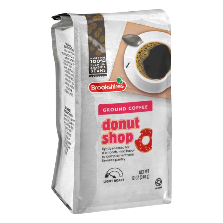 Brookshire'S Coffee, Ground, Light Roast, Donut Shop