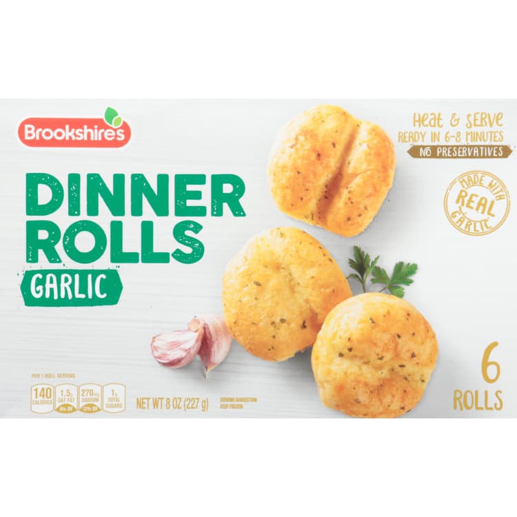 Brookshire'S Dinner Rolls, Garlic