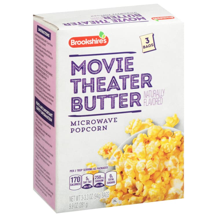 Brookshire'S Extra Butter Microwave Popcorn
