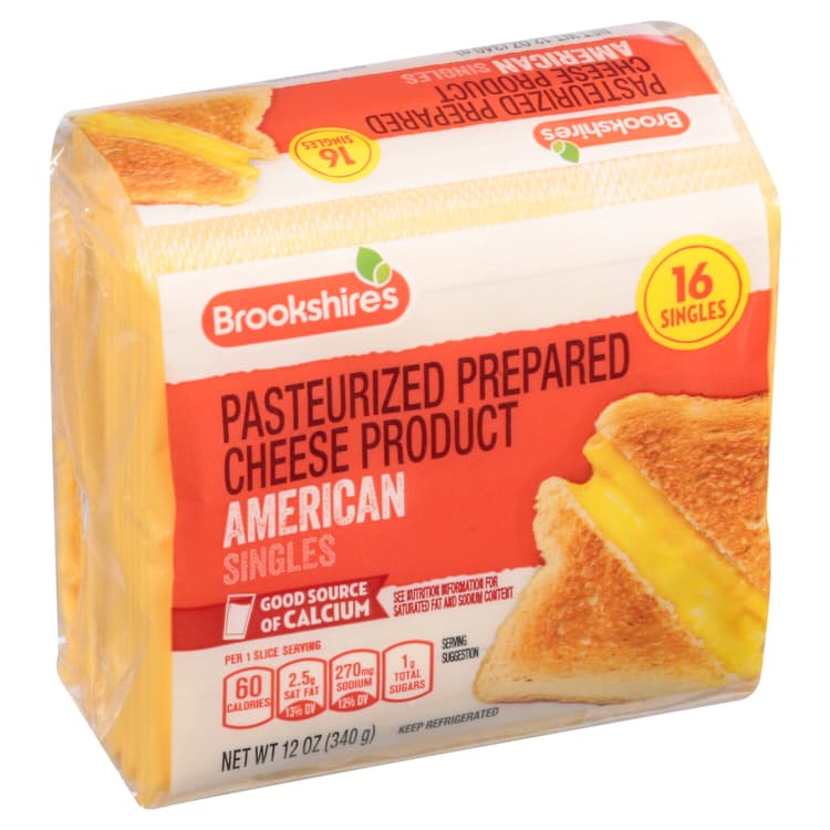 Brookshire'S Cheese, American, Singles