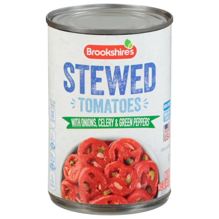 Brookshire'S Stewed Tomatoes, With Onions, Celery & Green Peppers