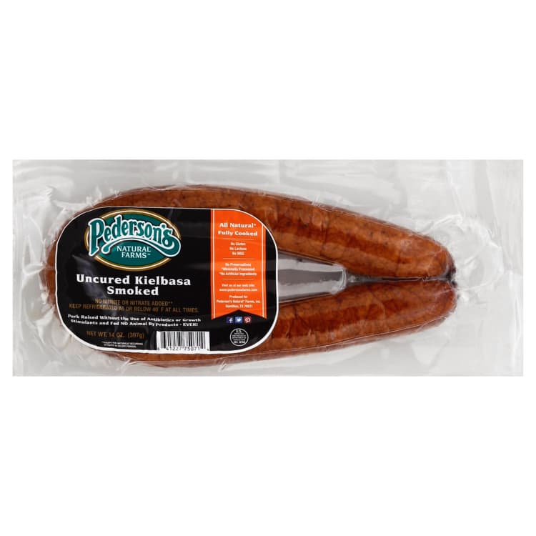 Pederson'S Natural Farms Kielbasa, Smoked, Uncured