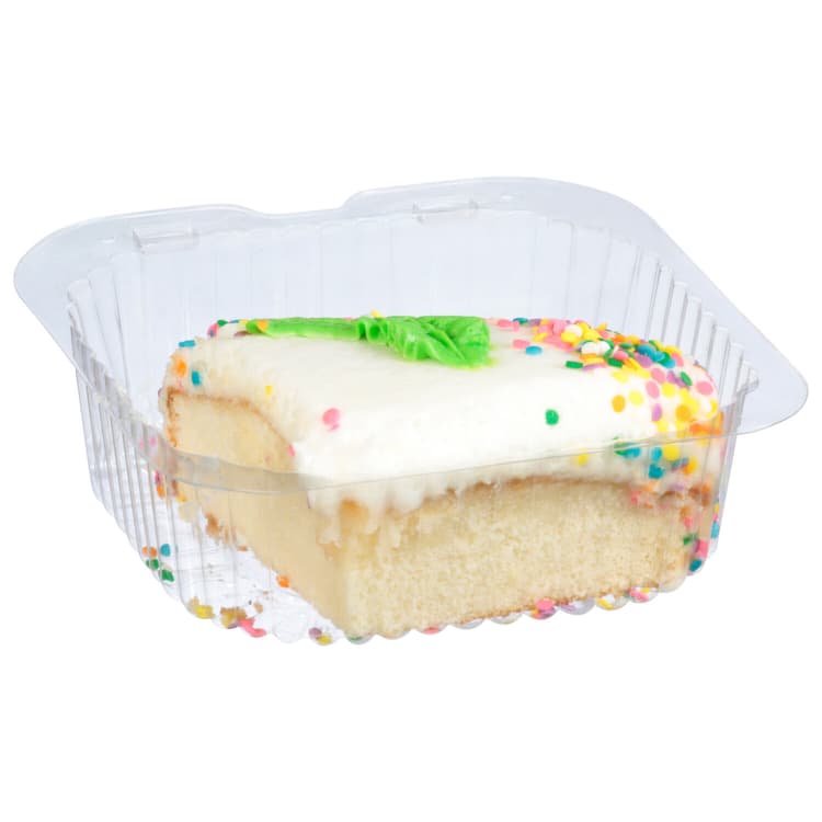 Fresh White Cake Slice
