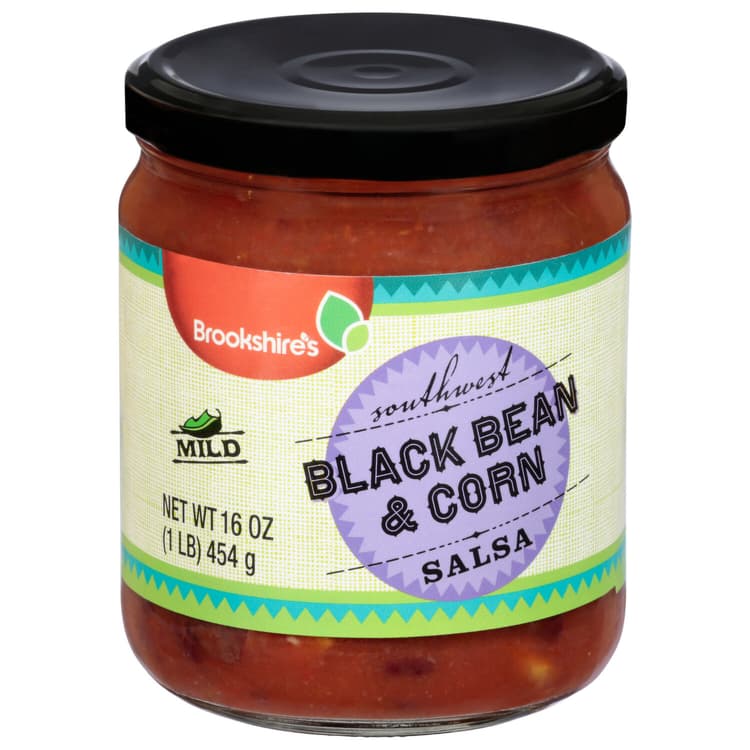 Brookshire'S Salsa, Black Bean & Corn, Mild, Southwest