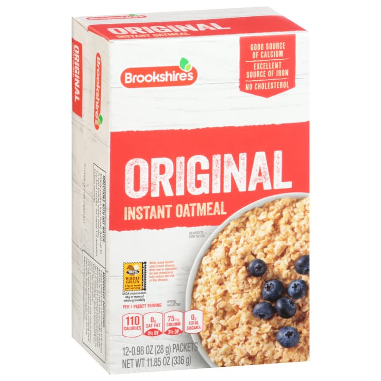 Brookshire'S Instant Oatmeal, Original
