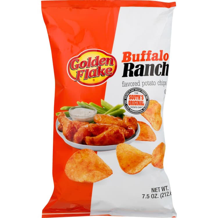 Golden Flake Potato Chips, Buffalo Ranch Flavored