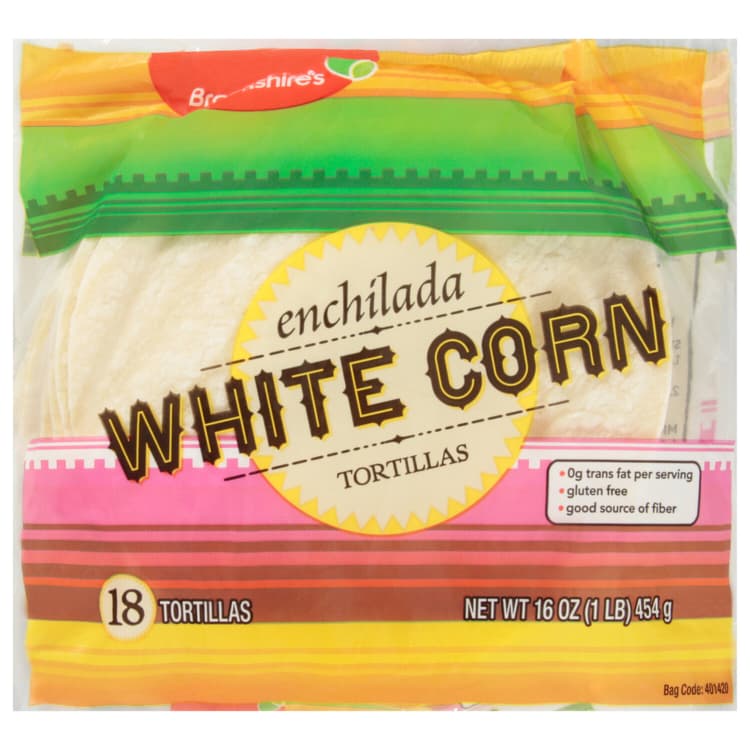 Brookshire'S Tortillas, White Corn, Enchilada