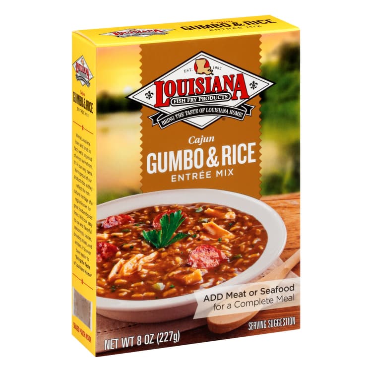 Louisiana Fish Fry Products, Entree Mix, Gumbo & Rice, Cajun