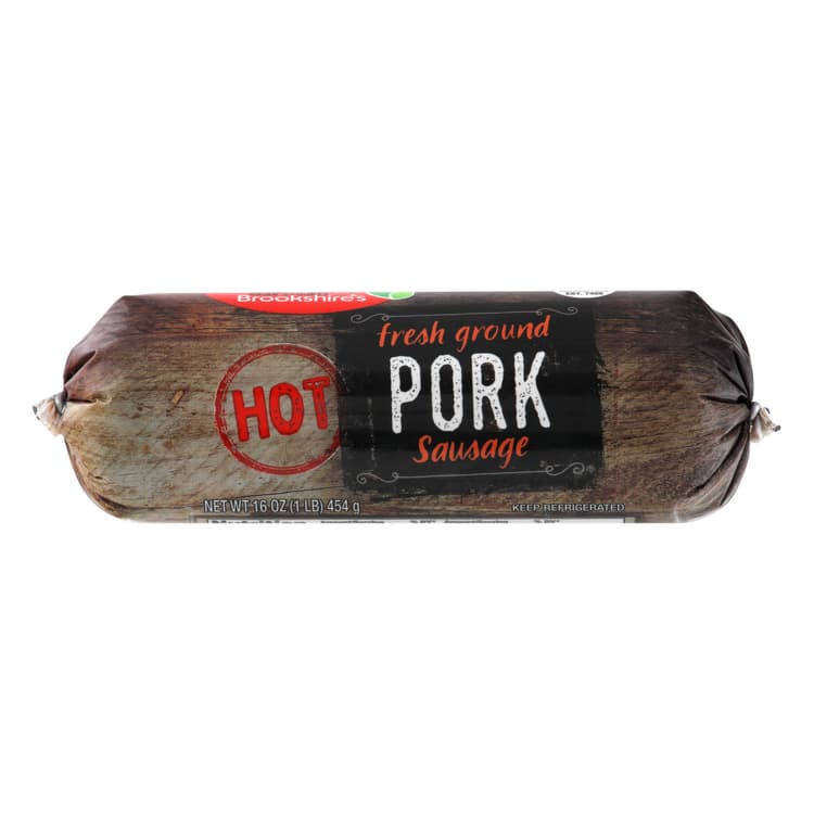 Brookshire'S Pork Sausage, Fresh Ground, Hot
