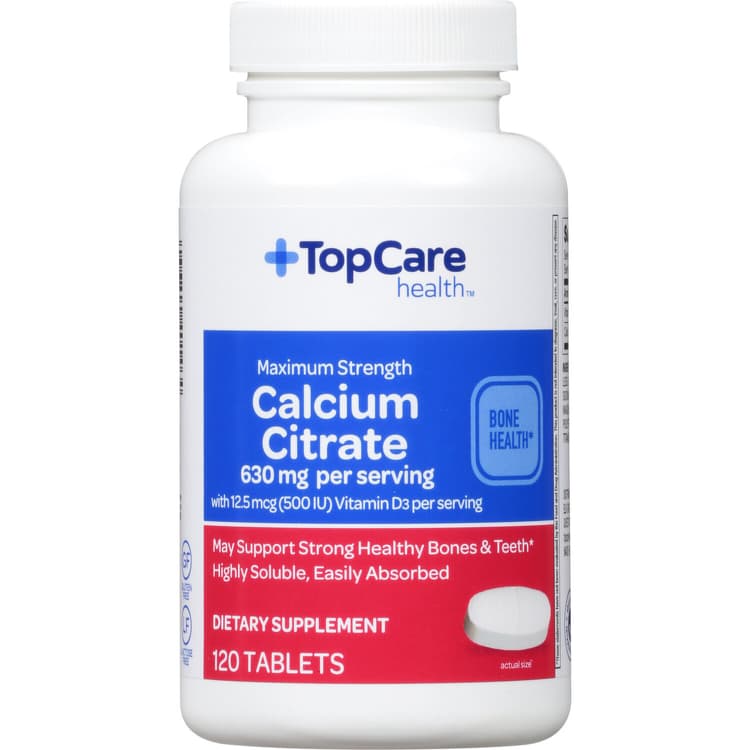 Topcare Calcium Citrate, Maximum Strength