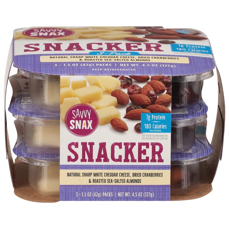Savvy Snax White Cheddar Cheese And Almond Snack