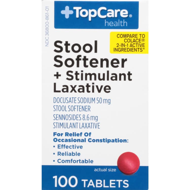 Topcare Stool Softener + Stimulant Laxative