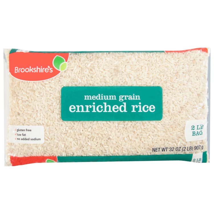 Brookshire'S Rice, Enriched, Medium Grain