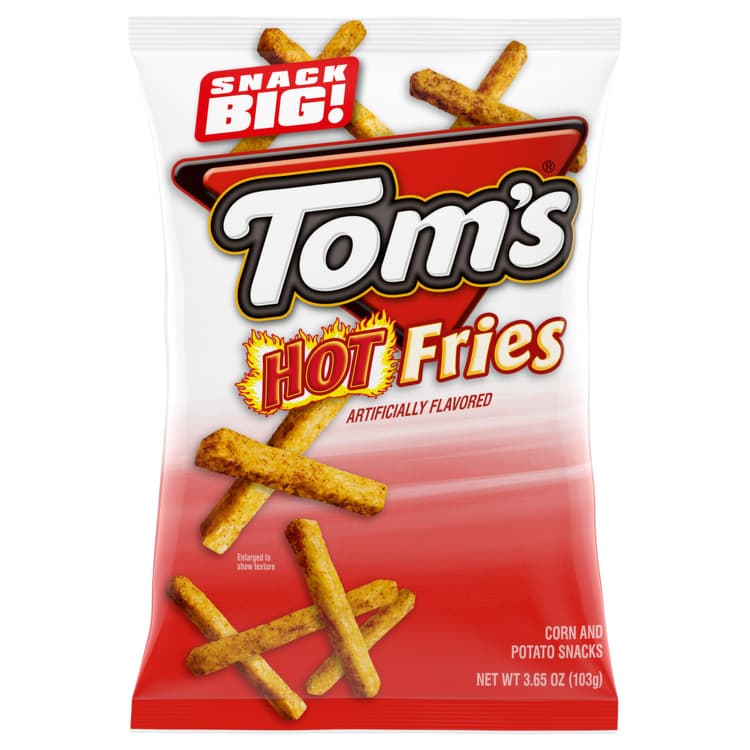 Tom'S Hot Fries Corn & Potato Snacks