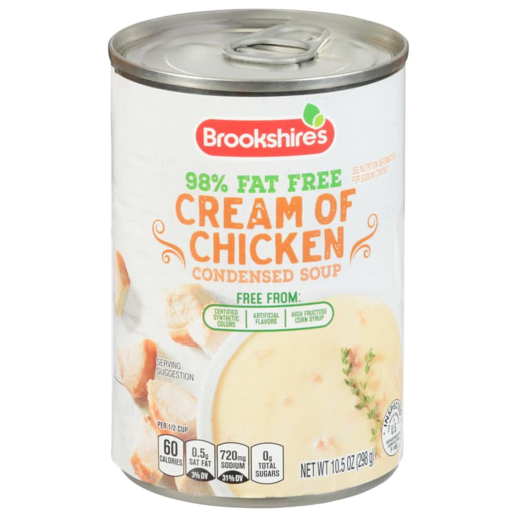 Brookshire'S Condensed Soup, Cream Of Chicken, 98% Fat Free