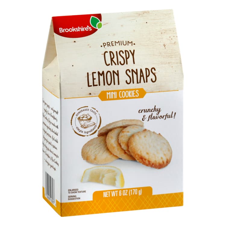 Brookshire'S Cookies, Crispy Lemon Snaps