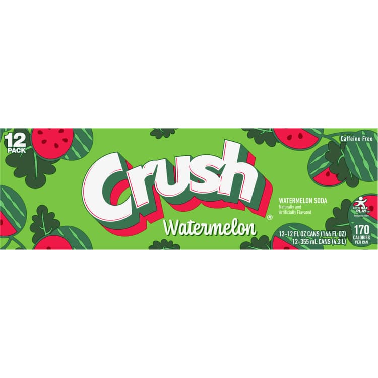 Crush Watermelon Soda In Cans