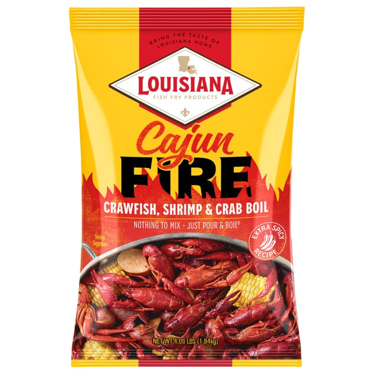 Louisiana Fish Fry Products Crawfish, Shrimp & Crab Boil, Cajun Fire, Extra Spicy Recipe