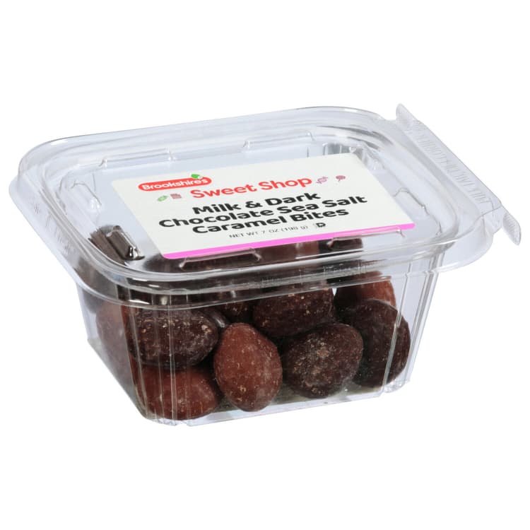 Brookshire'S Caramel Bites, Milk & Dark Chocolate Sea Salt