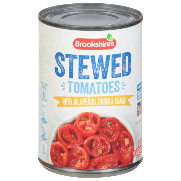 Brookshire'S Stewed Tomatoes, With Jalapenos, Onion & Cumin