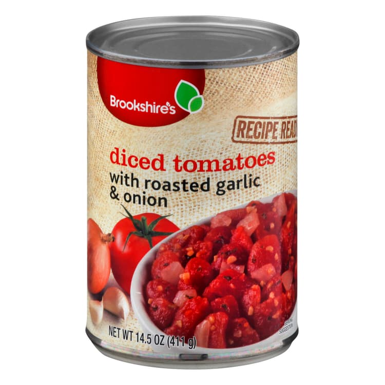 Brookshire'S Diced Tomatoes, With Roasted Garlic & Onion