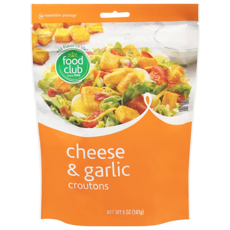 Food Club Cheese & Garlic Croutons