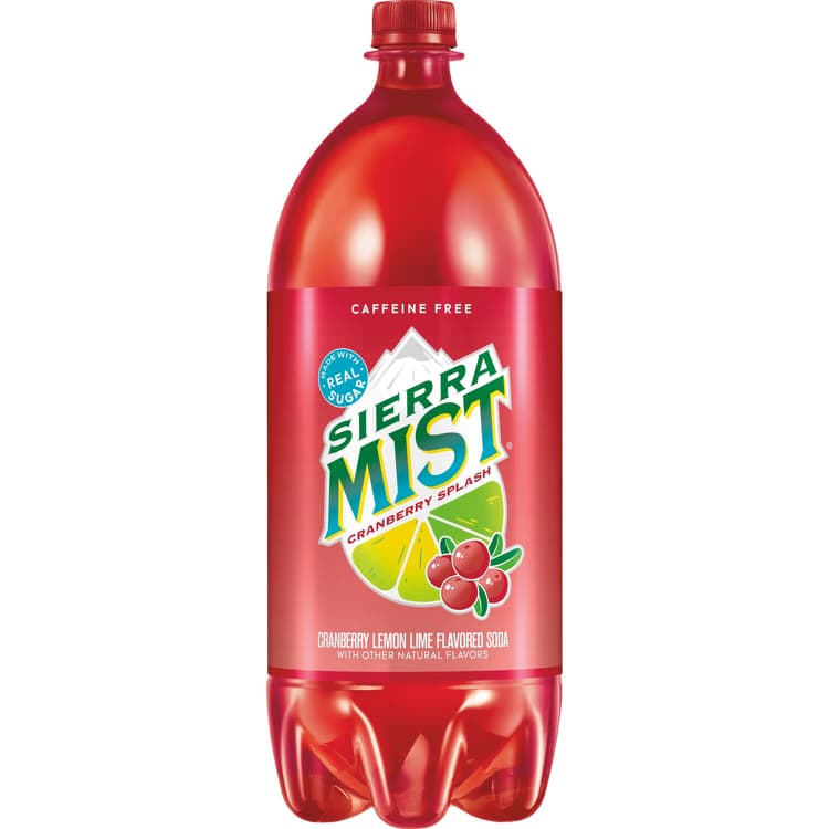 Sierra Mist Soda, Cranberry Splash, Caffeine Free
