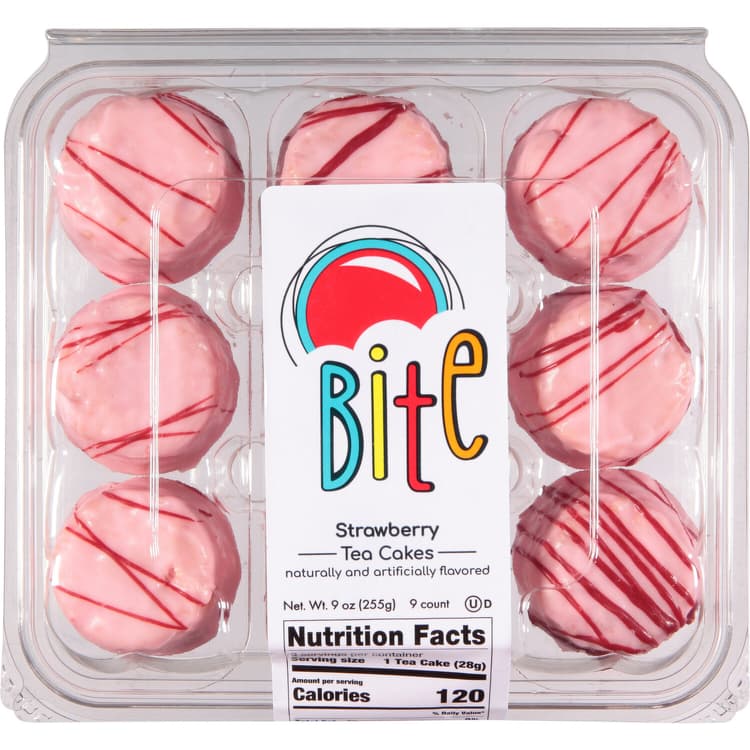 Bite Strawberry Tea Cakes
