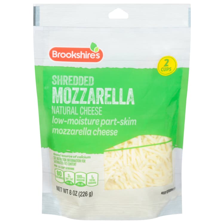 Brookshire'S Shredded Cheese, Mozzarella