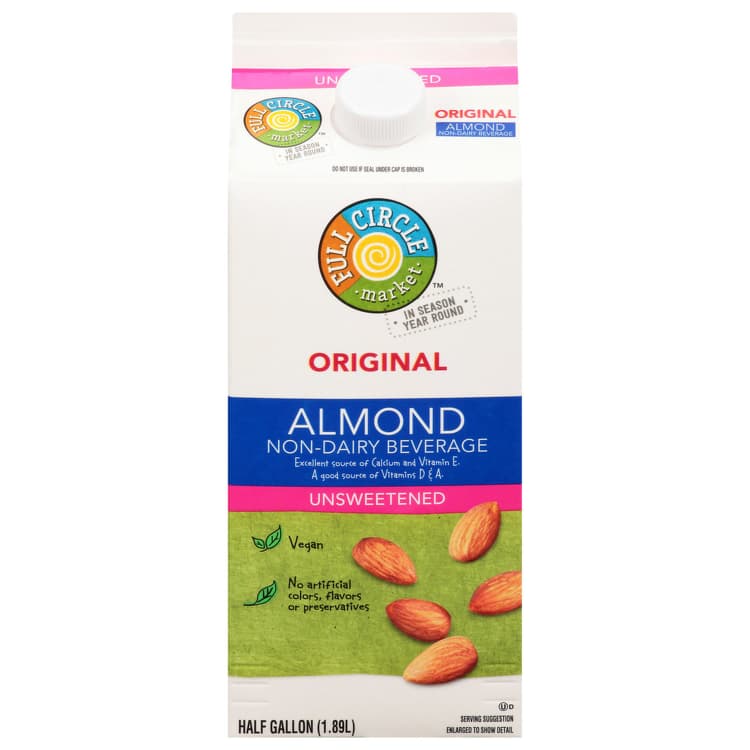 Full Circle Market Almond Milk, Original Unsweetened