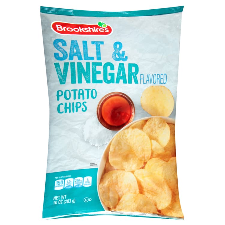 Brookshire'S Potato Chips, Salt & Vinegar Flavored