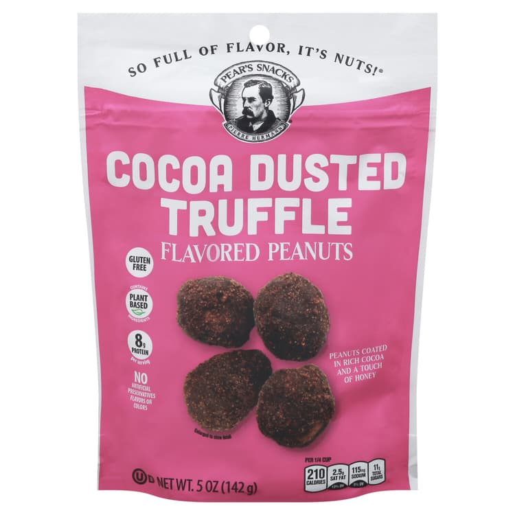 Pears Snacks Peanuts Cocoa Dusted Truf