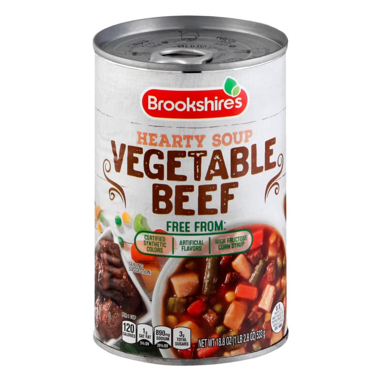 Brookshire'S Hearty Soup, Vegetable Beef