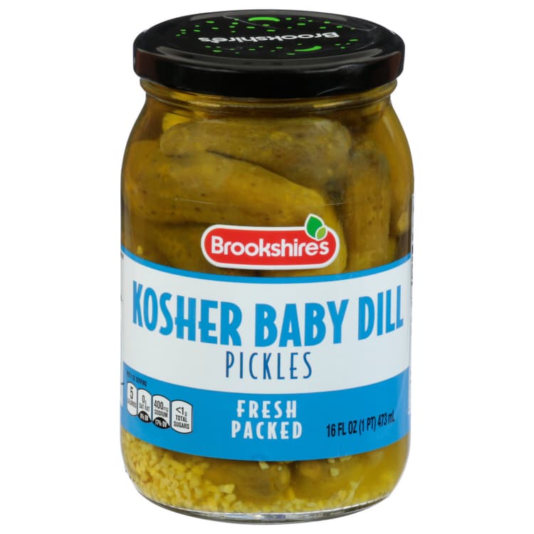 Brookshire'S Pickles, Kosher Baby Dill, Fresh Packed