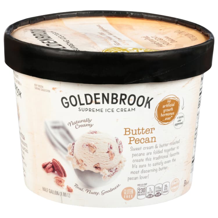 Goldenbrook Ice Cream, Supreme, Butter Pecan