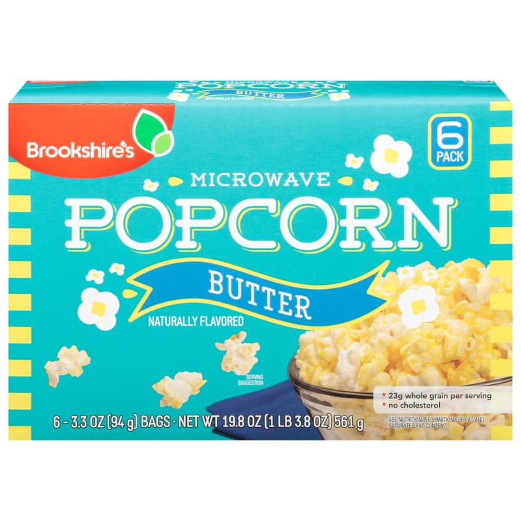 Brookshire'S Popcorn, Microwave, Butter