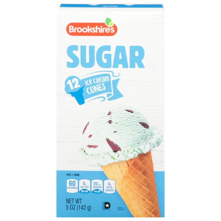 Brookshire'S Ice Cream Cones, Sugar