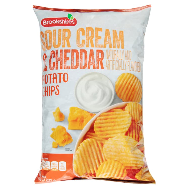 Brookshire'S Potato Chips, Sour Cream & Cheddar