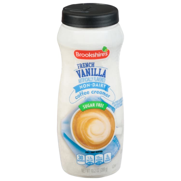Brookshire'S Coffee Creamer, Non-Dairy, Sugar Free, French Vanilla
