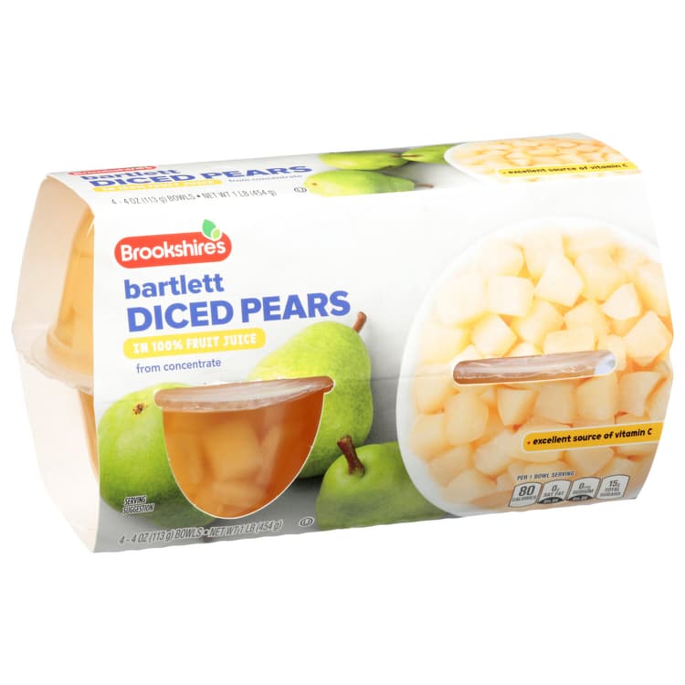 Brookshire'S Diced Pears, Bartlett