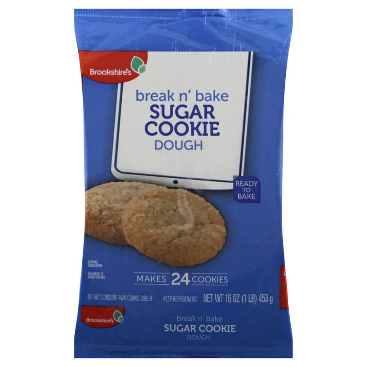 Brookshire'S Cookie Dough, Sugar, Break N' Bake