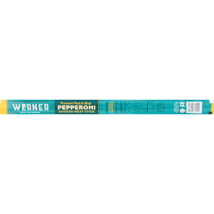 Werner Meat Stick, Smoked, Pepperoni