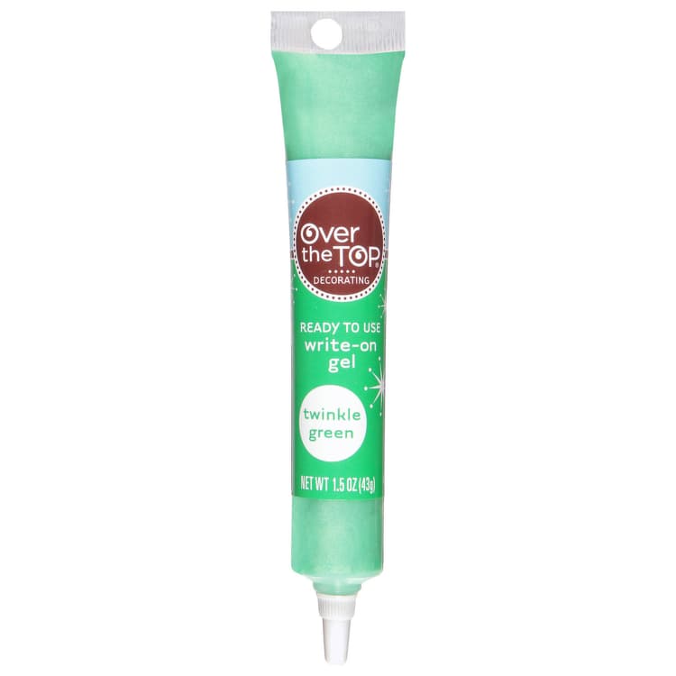 Over The Top Write-On Gel, Twinkle Green