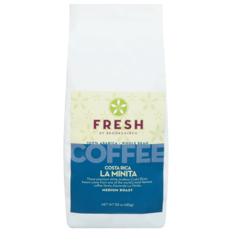 Fresh Coffee, 100% Arabica, Whole Bean, Medium Roast, Costa Rica La Minita