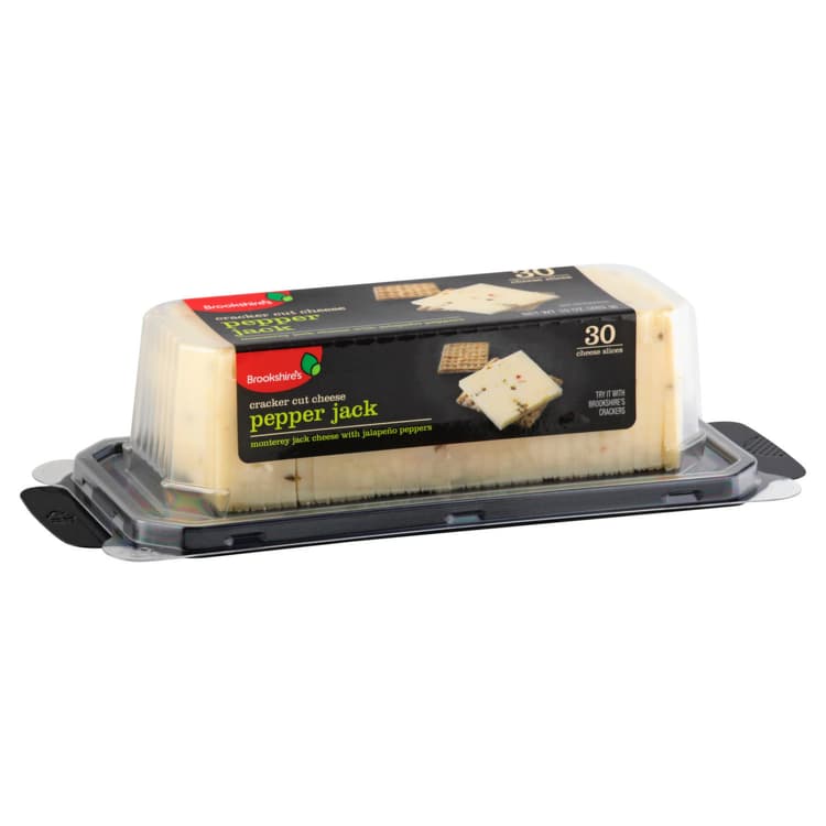 Brookshire'S Cheese Slices, Pepper Jack, Cracker Cut