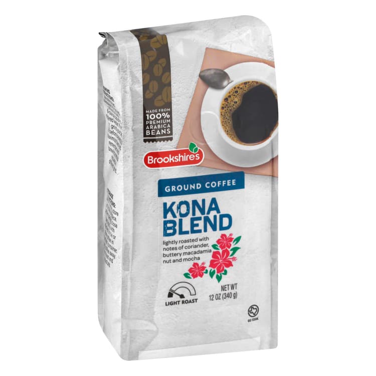 Brookshire'S Coffee, Ground, Light Roast, Kona Blend