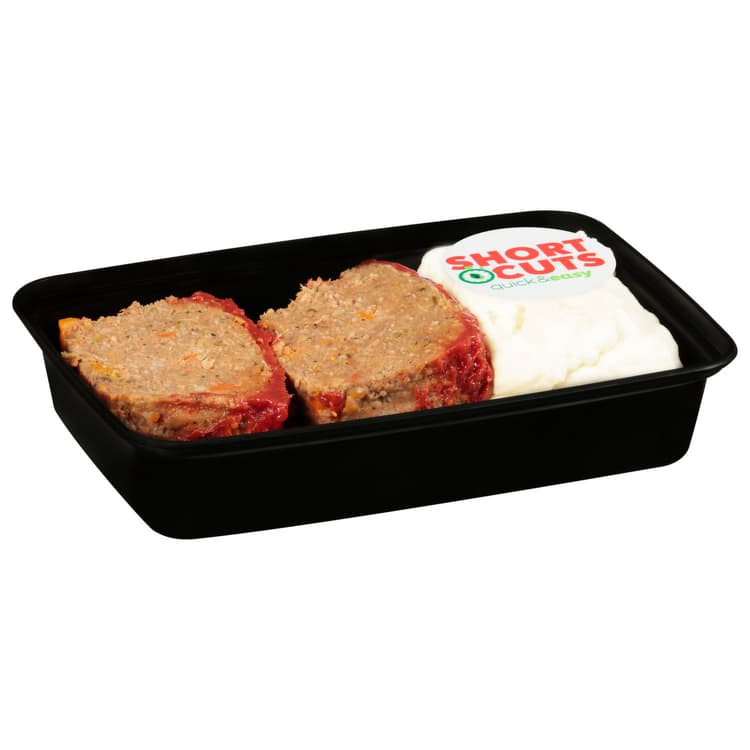 Short Cuts Meatloaf With Mashed Potatoes