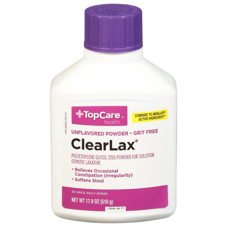 Topcare Clearlax, Unflavored, Powder